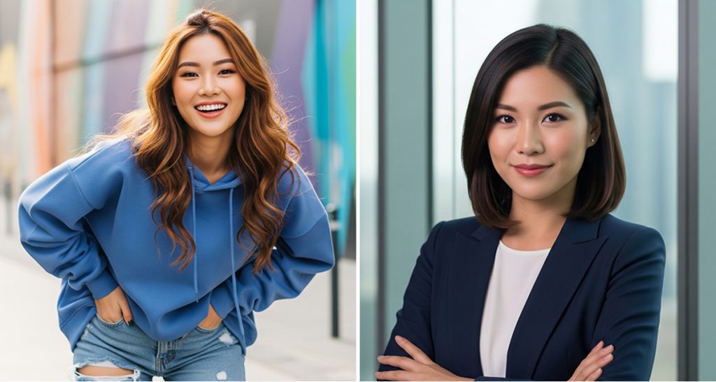 제품 착장 컷과 AI 피팅 모델 활용